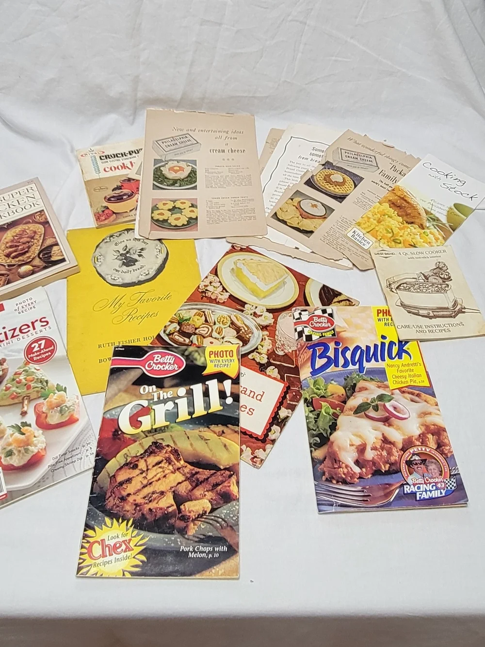 Betty Crocker Pillsbury Philadelphia Vintage Recipe Booklets Cards Lot